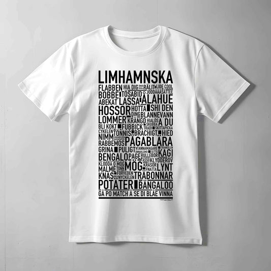 Limhamnska Dialekt Text T-shirt