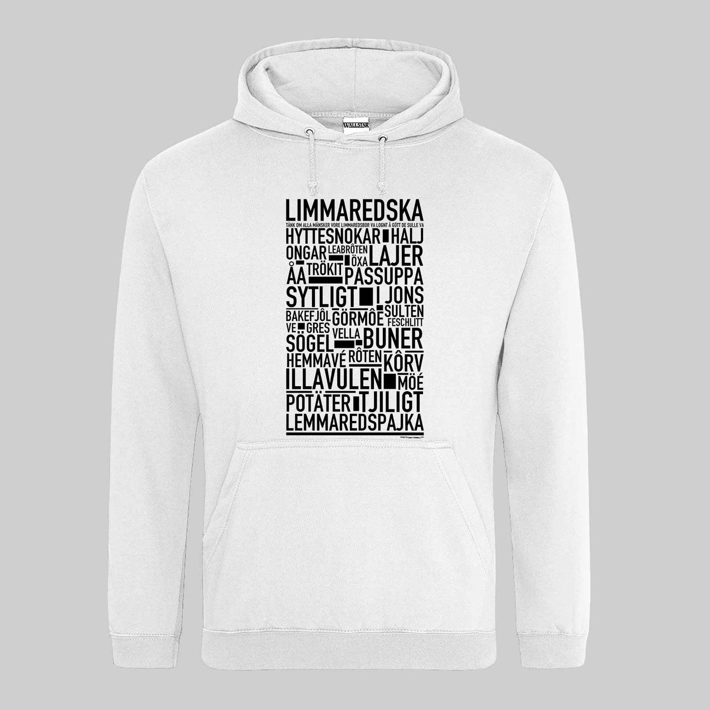 Limmaredska Dialekt Text Hoodie