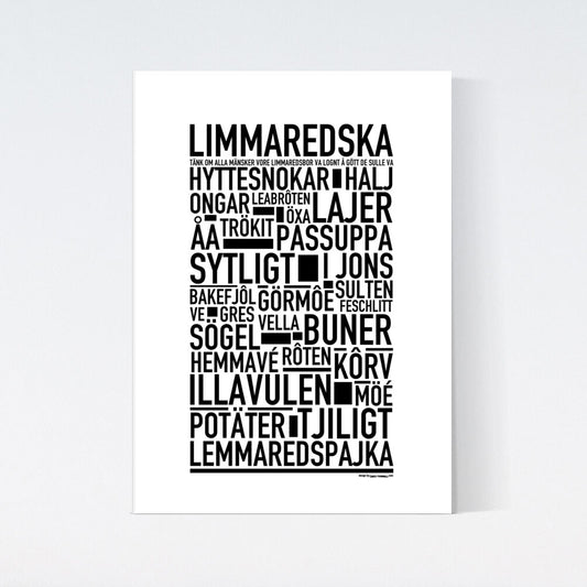 Limmaredska Dialekt Text Poster