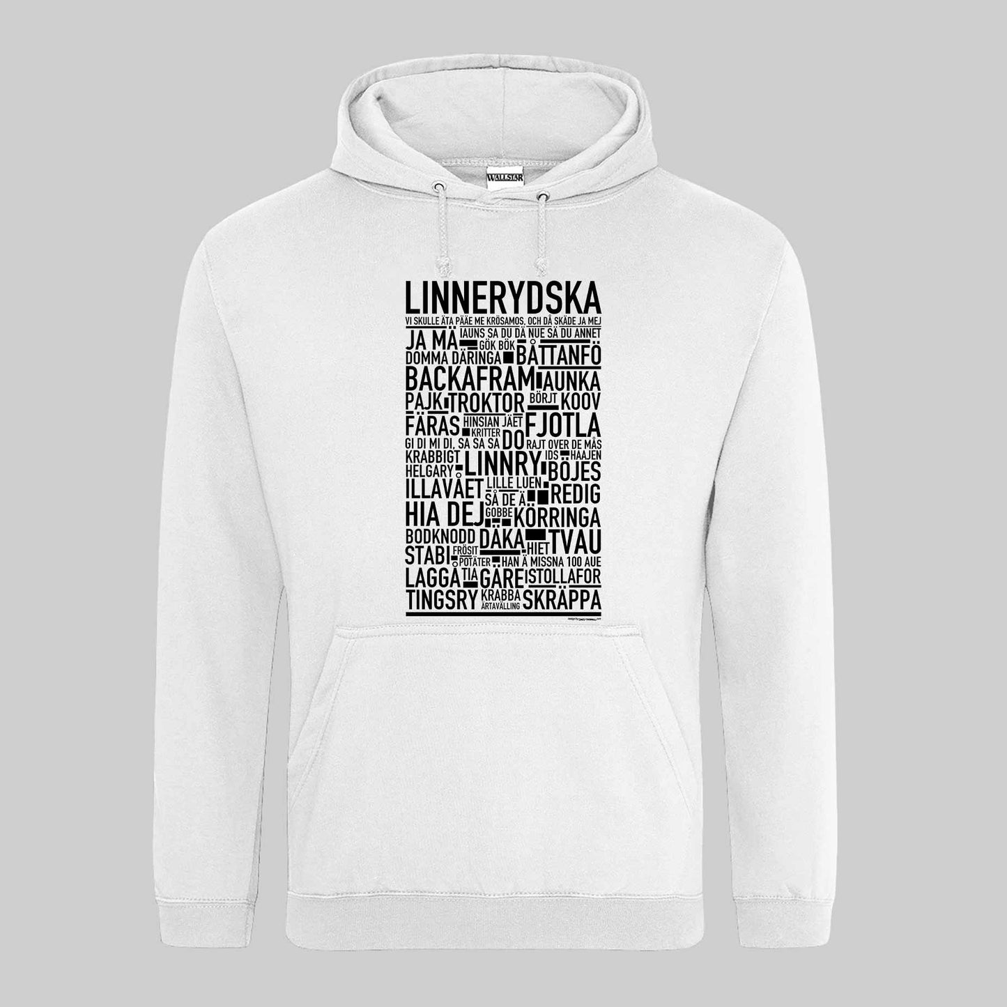 Linnerydska Dialekt Text Hoodie