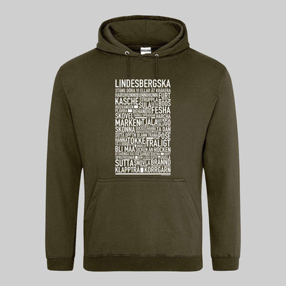 Lindesbergska Dialekt Text Hoodie