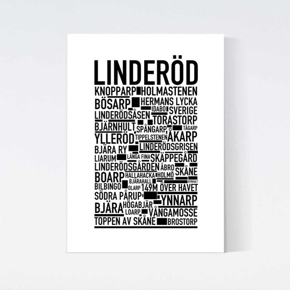 Linderöd Text Poster