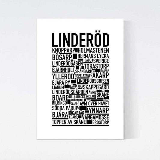Linderöd Text Poster