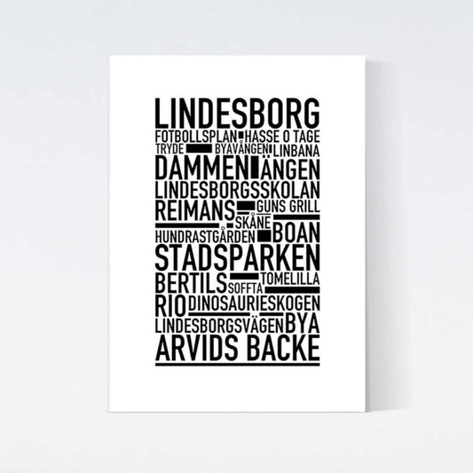 Lindesborg Text Poster