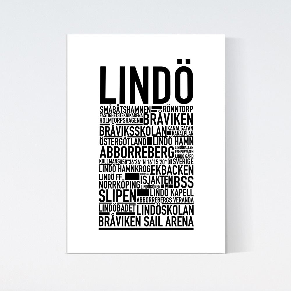 Lindö Text Poster