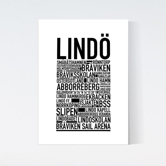 Lindö Text Poster