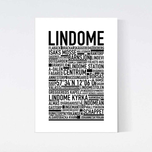 Lindome Text Poster