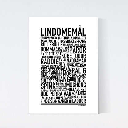 Lindomemål Dialekt Text Poster