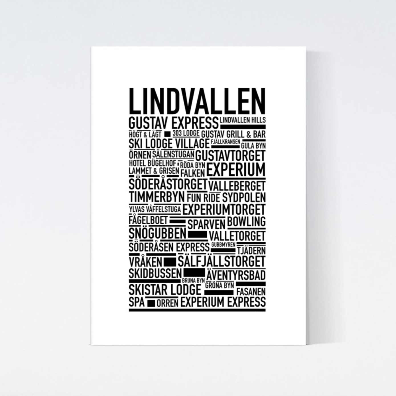 Lindvallen Text Poster