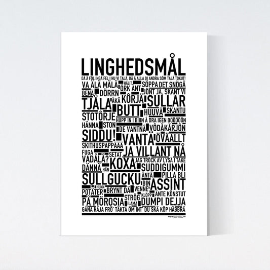 Linghedsmål Dialekt Text Poster