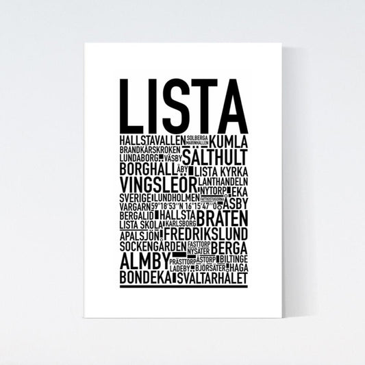 Lista Text Poster