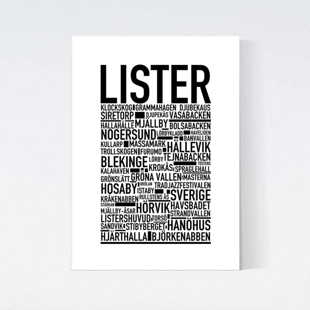 Lister Text Poster