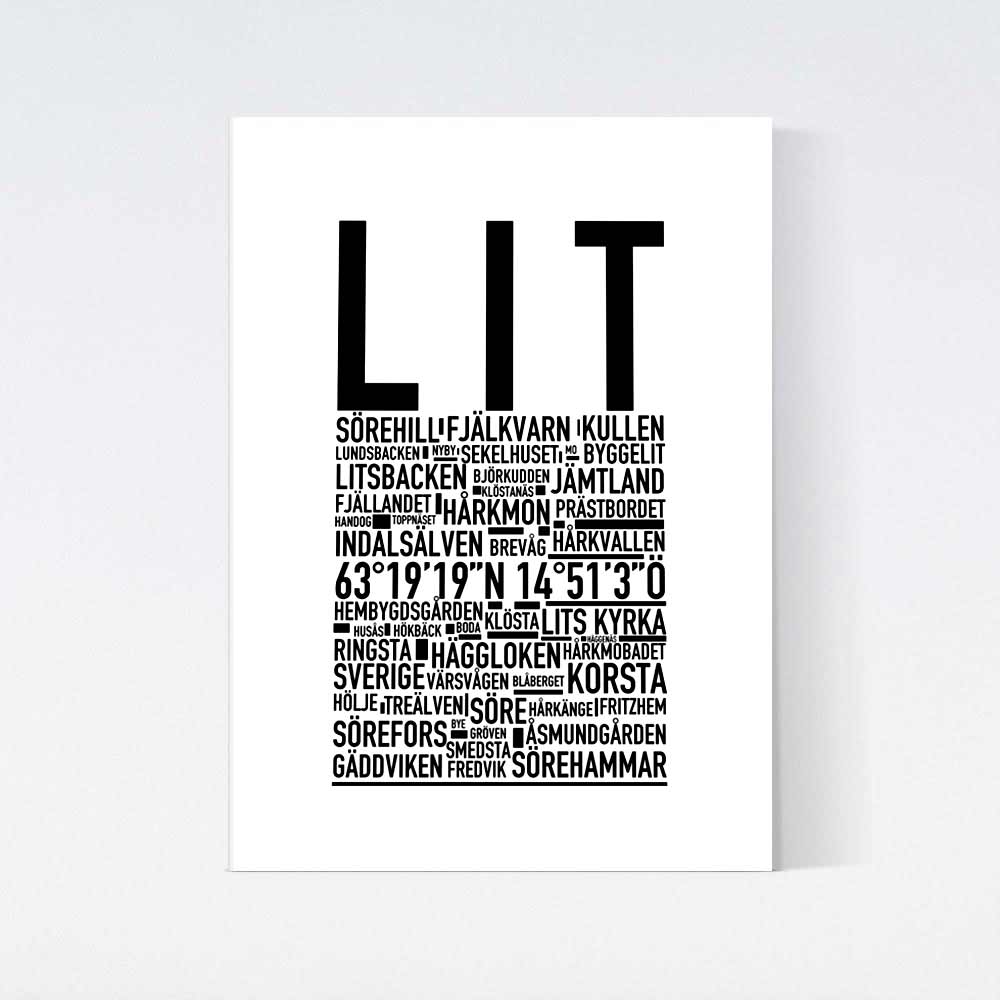 Lit Text Poster