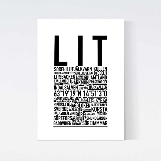 Lit Text Poster