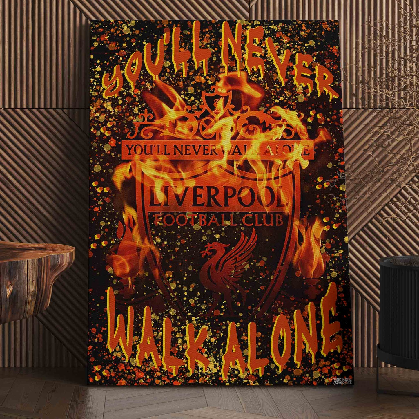 Liverpool Fire Canvas