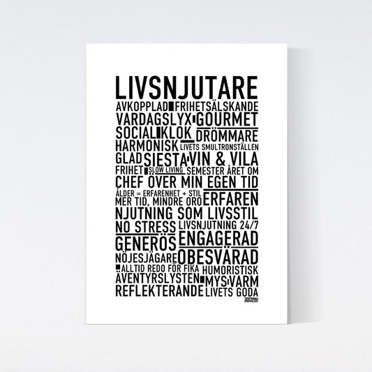 Livssnjutare Text Poster