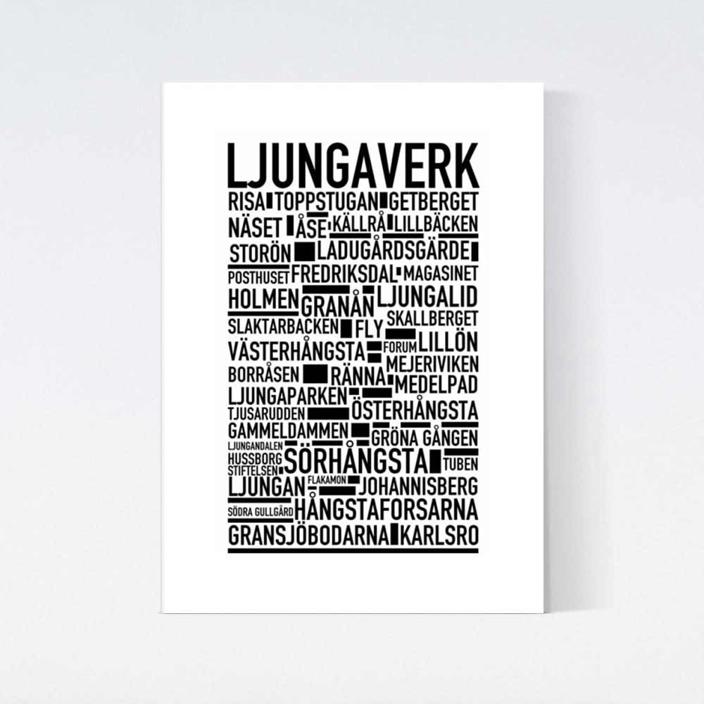 Ljungaverk Text Poster