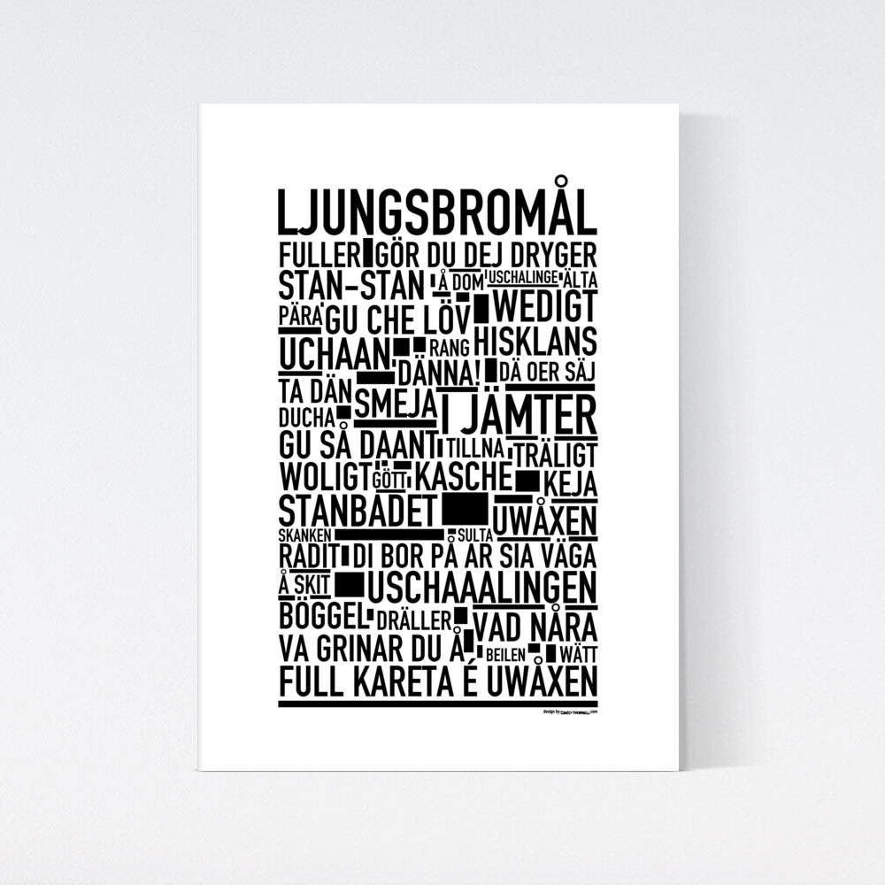 Ljungsbromål Dialekt Text Poster