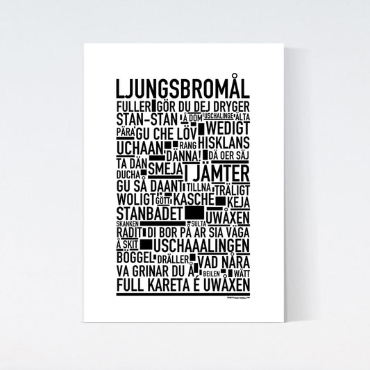 Ljungsbromål Dialekt Text Poster