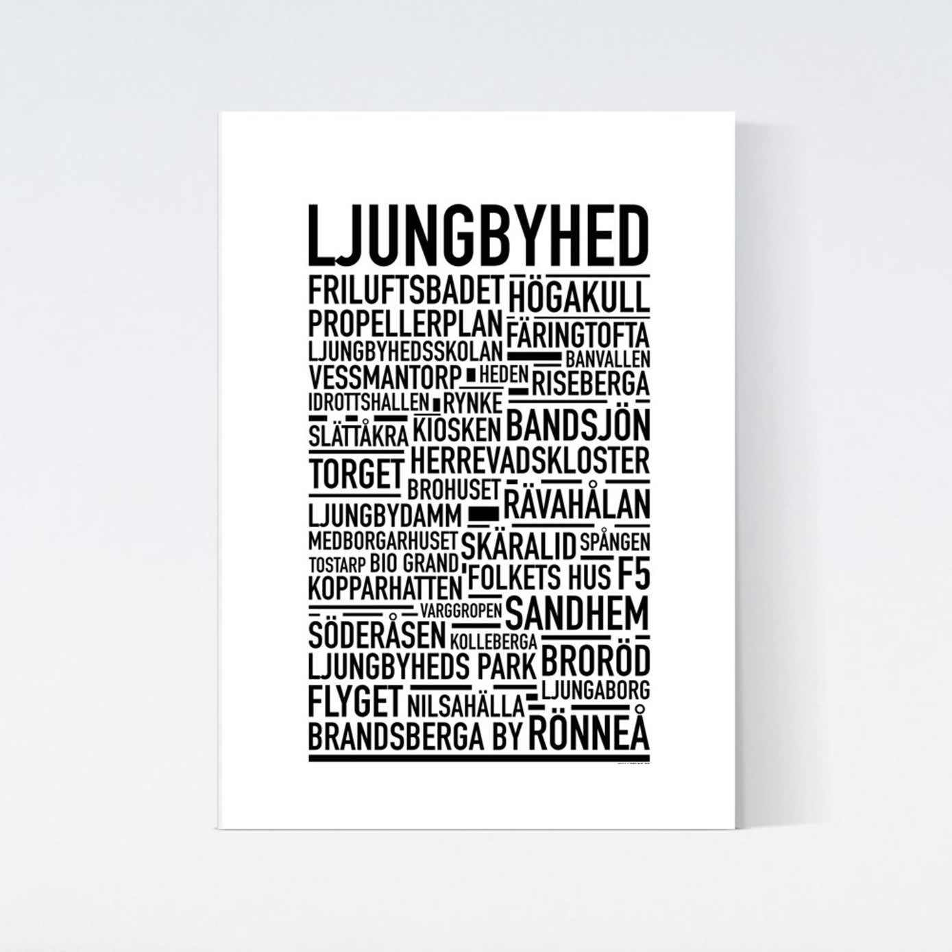 Ljungbyhed Text Poster