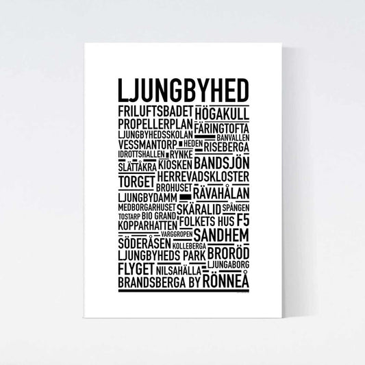 Ljungbyhed Text Poster