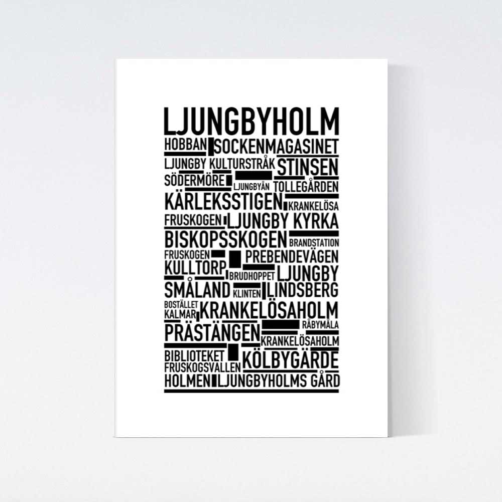 Ljungbyholm Text Poster