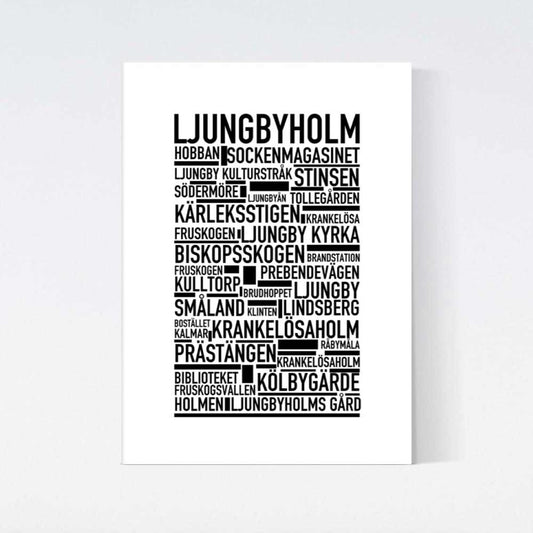 Ljungbyholm Text Poster