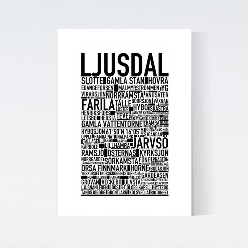 Ljusdal Text Poster