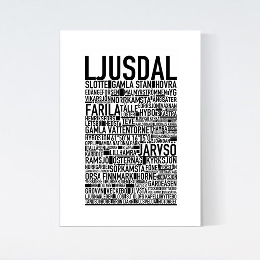 Ljusdal Text Poster