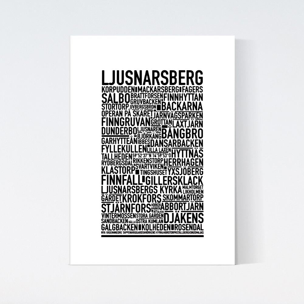 Ljusnarsberg Text Poster