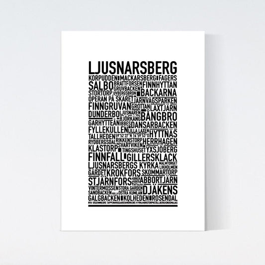 Ljusnarsberg Text Poster