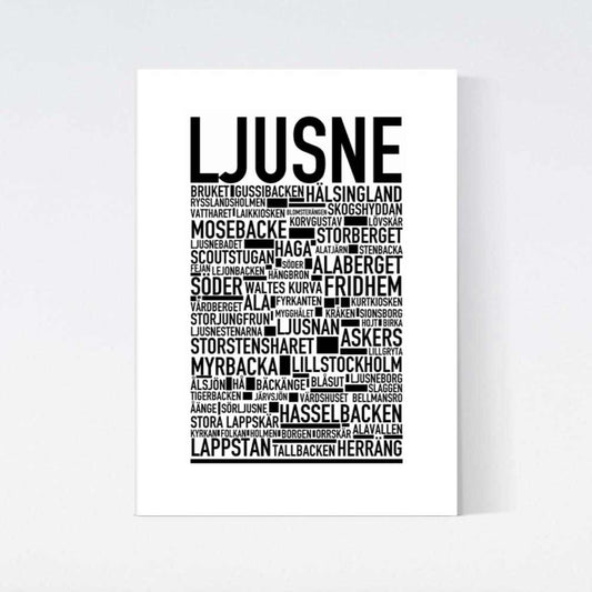 Ljusne Text Poster