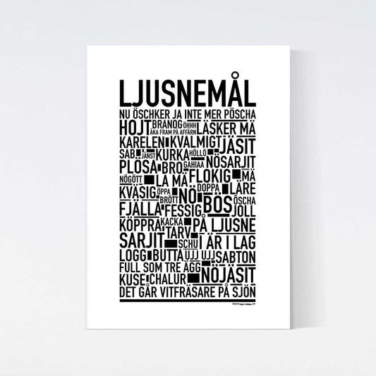 Ljusnemål Dialekt Text Poster