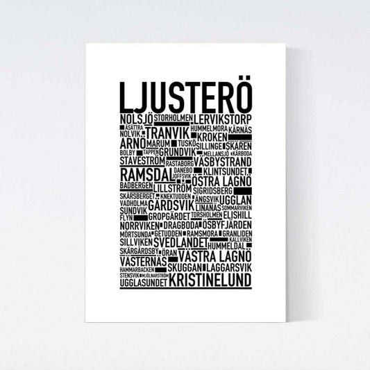 Ljusterö Text Poster