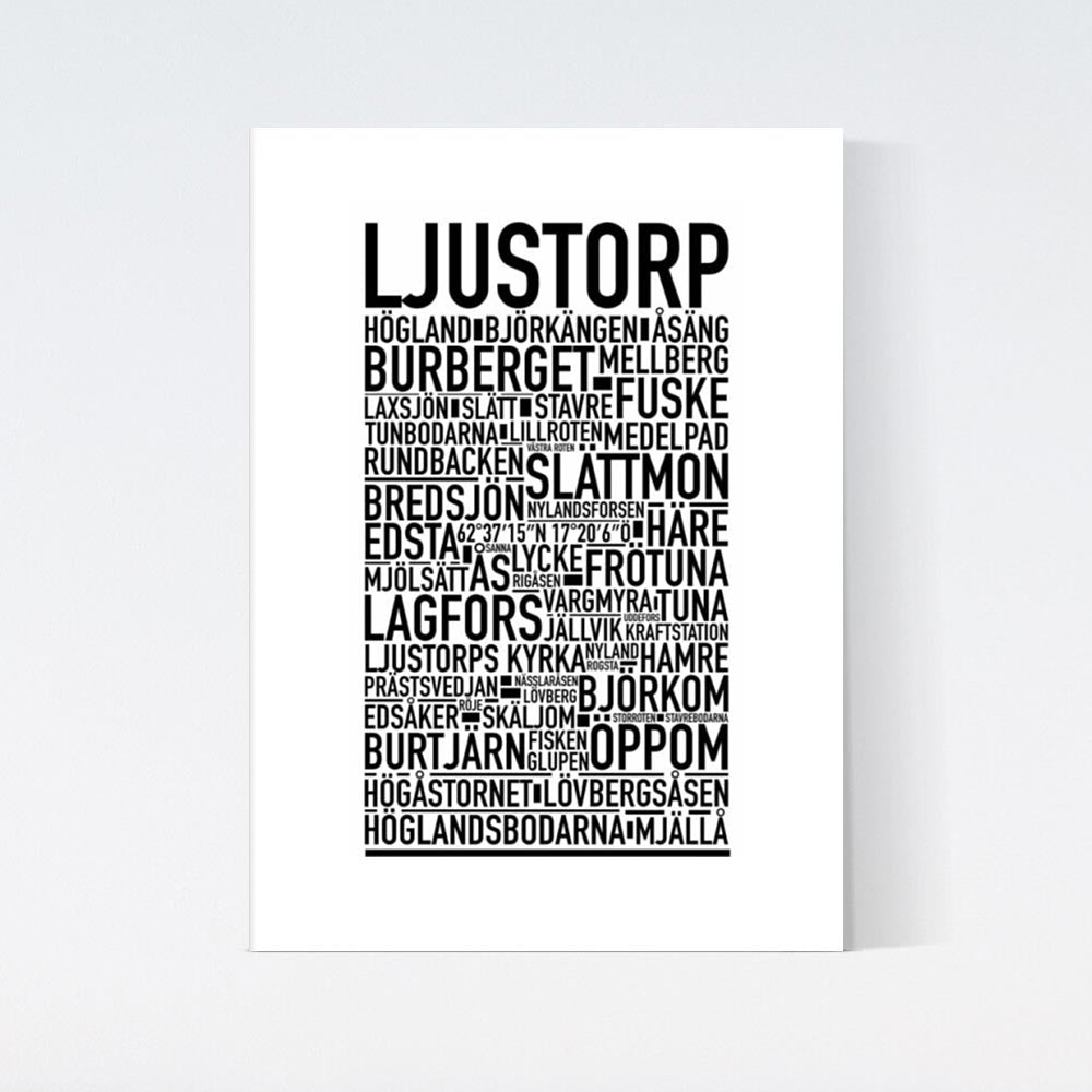Ljustorp Text Poster