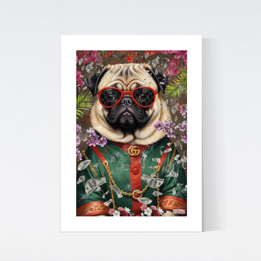 Bossy Pug Poster