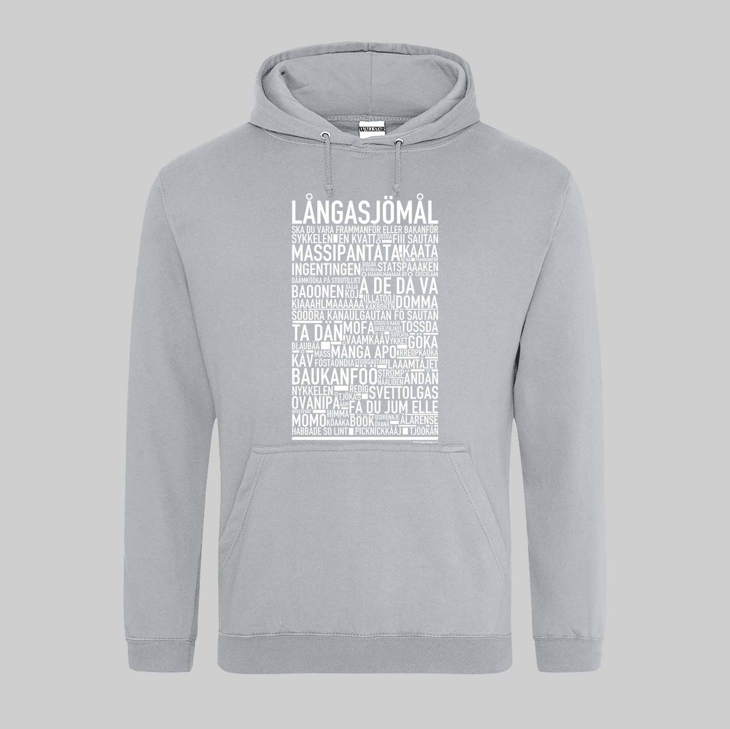 Långasjömål Dialekt Text Hoodie