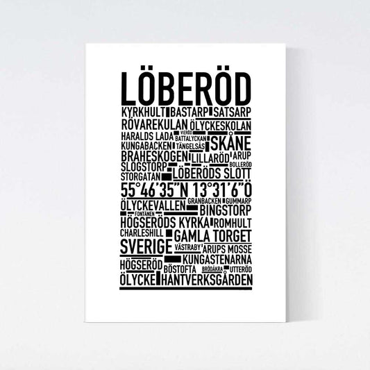 Löberöd Text Poster