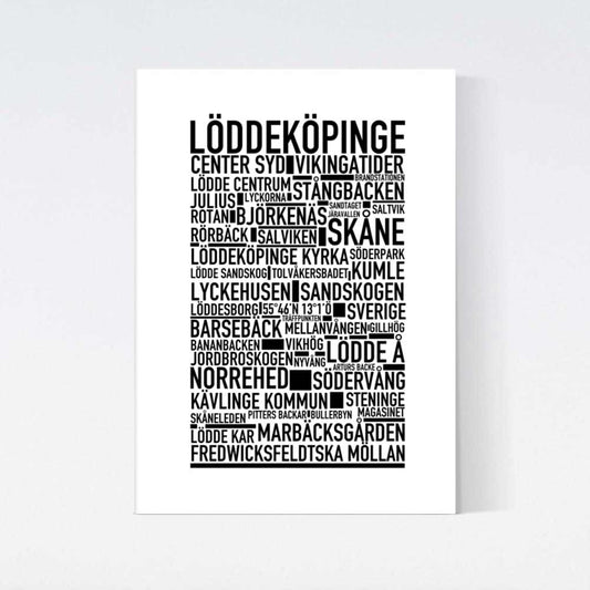 Löddeköping Text Poster