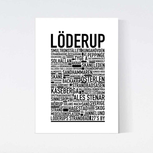Löderup Text Poster