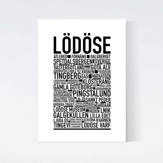 Lödöse Text Poster