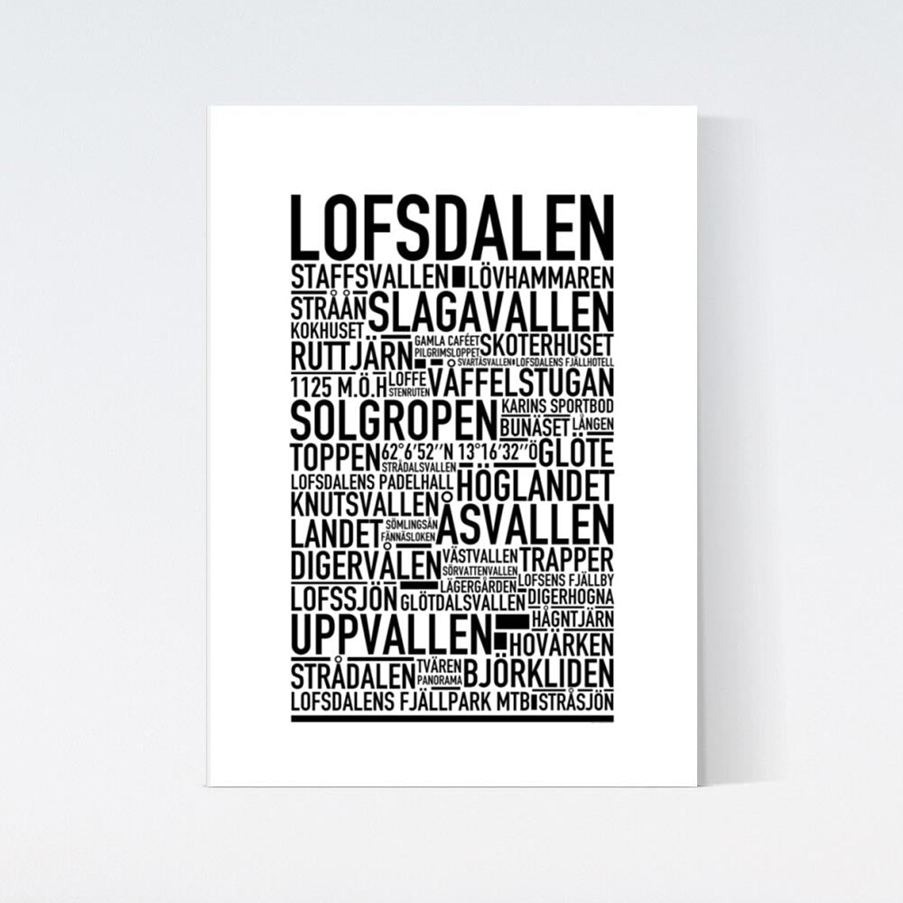 Lofsdalen Text Poster