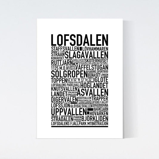 Lofsdalen Text Poster