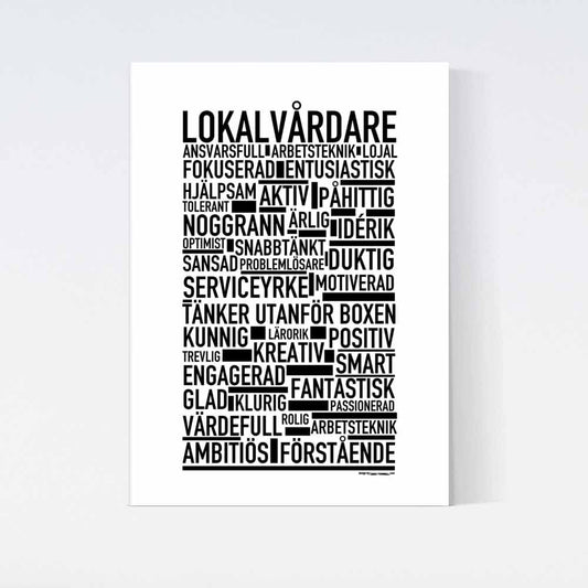 Lokalvårdare Text Poster