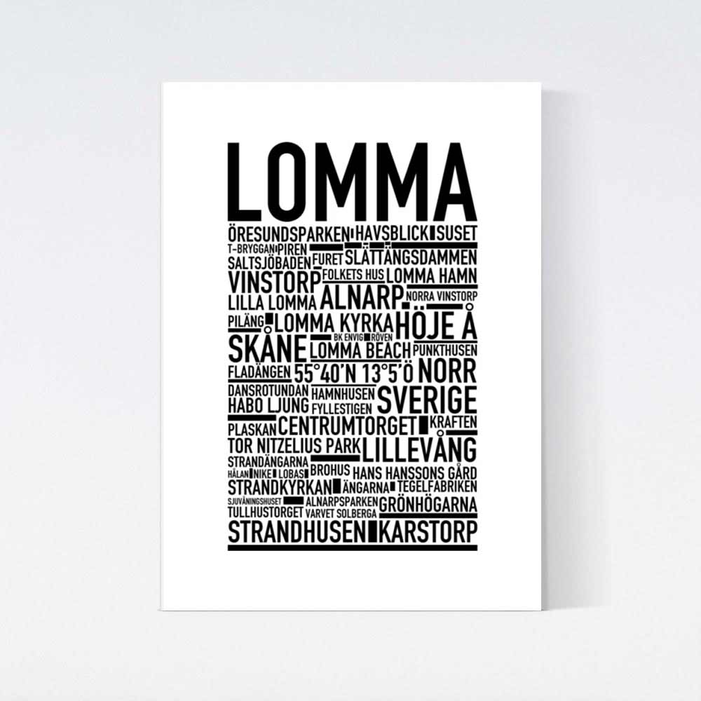 Lomma Text Poster
