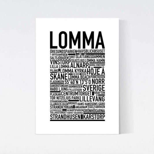 Lomma Text Poster