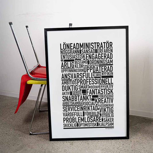 Löneadministratör Text Poster