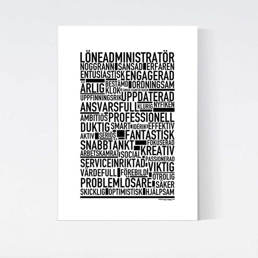 Löneadministratör Text Poster