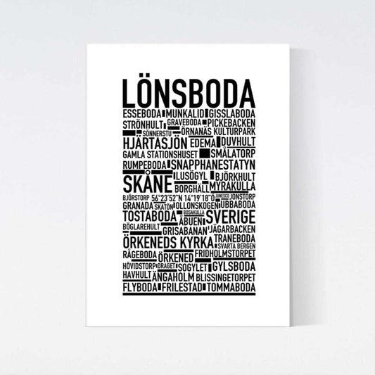 Lönsboda Text Poster