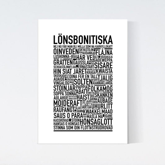 Lönsbonitiska Dialekt Text Poster
